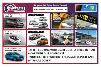 a flyer for a car dealership with pictures of cars at Villa Formosa in Funchal