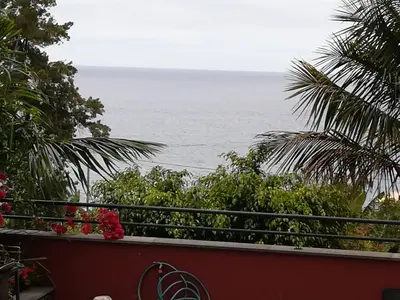 a view of the ocean from a balcony at Villa Formosa in Funchal