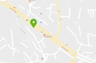 a screenshot of a google map with a green marker at Santa Catarina l by An Island Apart in Funchal