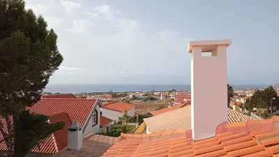 a view of a city from the roof of a building at Casa Mansa in Porto Santo