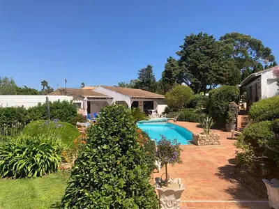 a house with a swimming pool in a yard at Quinta Falzina in Luz