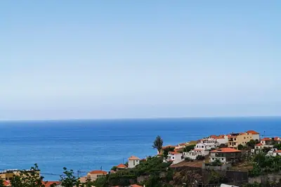 a group of houses on a hill next to the ocean at Casa da Aldeia by An Island Apart in Câmara de Lobos