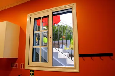 a window in a room with a balcony at Casa Nunes in Santana