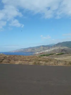 an empty road in the middle of a field at Funchal Bay View Holiday Rental in Funchal