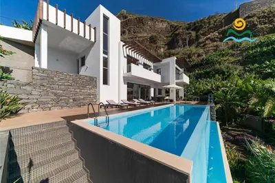 an image of a villa with a swimming pool at OurMadeira - The Designhouse in Arco da Calheta