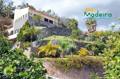 a villa in the middle of a garden at OurMadeira - Villa Luz in Funchal