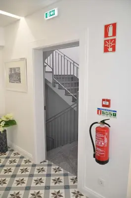 a room with a fire hydrant in the doorway at Edificio Charles 204 in Funchal