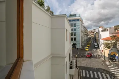 a view of a city street from a building at Ivens Residence in Funchal