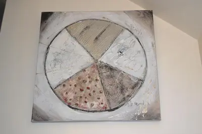 a painting hanging on a wall at Central Studio in Funchal 3S in Funchal