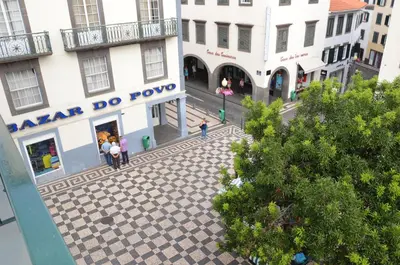 an overhead view of a street in a city at Edificio Charles 201 in Funchal