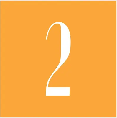 an orange sign with the number two on it at Apartamentos Praça Amarela by Heart of Funchal in Funchal