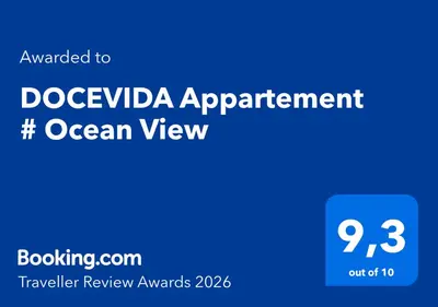 a screenshot of the oceanview rewards app with the text overlayauthorized to dagolia at DOCEVIDA Appartement # Ocean View in Salema