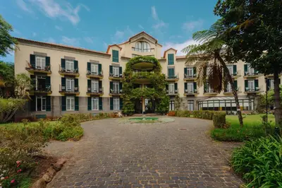 an exterior view of a large building at Quinta da Bela Vista in Funchal