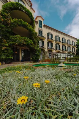 a building with flowers in front of it at Quinta da Bela Vista in Funchal