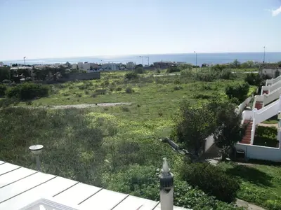 a view of a yard from the roof of a house at Ocean View Lagos in Lagos