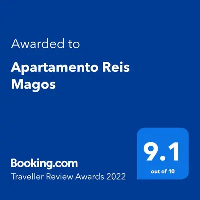 a screenshot of a phone with the text awarded to appointment reflex maps at Apartamento Reis Magos in Caniço