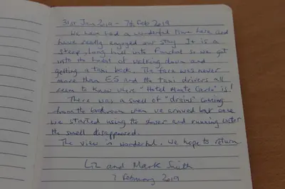 a letter from my mother thanking me for helping me finish my handwriting at Funchal Window by Homie in Funchal