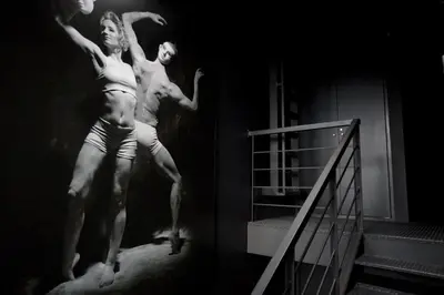 a group of dancers on the side of a wall at Funchal Design Hotel in Funchal