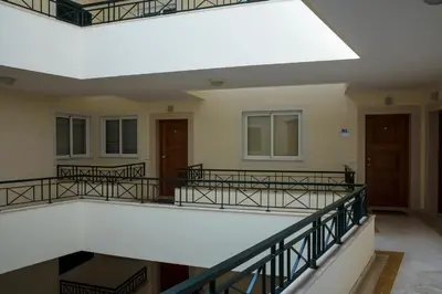 a view from the second floor of the building at Apartment Ocean Gardens in Caniço