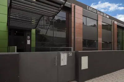 a building with an entrance to a building at Angel´s Paradise Luxury and Sophistication in Funchal