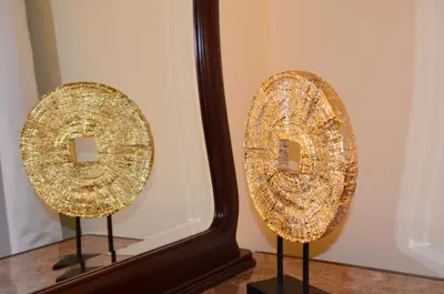 a pair of mirrors in front of a mirror at Golden View by Homie in Funchal