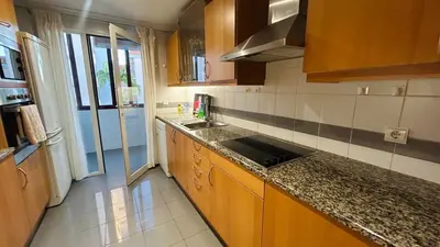 a kitchen with a sink and a counter top at Apto Barreiro by Susy's Holidays in Funchal
