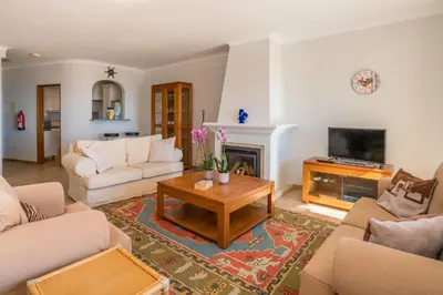 a living room with couches and a coffee table at Luz Top Views in Lagos
