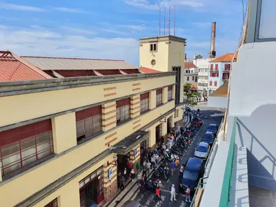 an overhead view of a street in a city at Agnelo Comfort - Accommodation H V in Funchal
