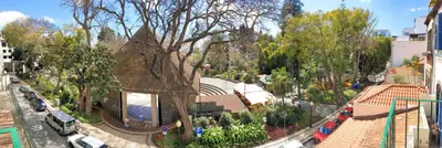 an aerial view of a park with a tree at Superior Rentals - Downtown Villa in Funchal