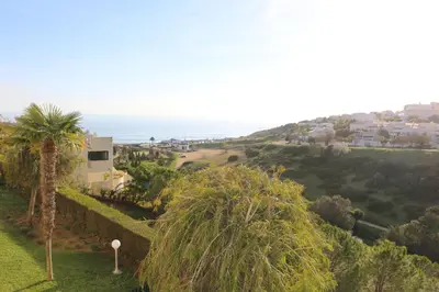 a house on a hill with a palm tree at Lagos Vila Mós 59 in Lagos