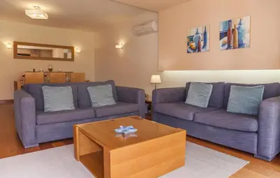 a living room with two couches and a coffee table at B27 - LuzBay 2 Bed Apartment in Luz