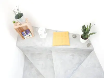 a bathroom counter with towels and plants on it at Casa na Carrapateira, Aljezur in Carrapateira
