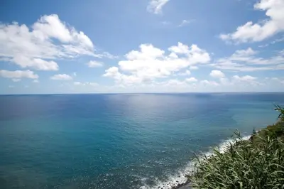 a view of the ocean on a sunny day at Casa dos Anjos in Ponta do Sol