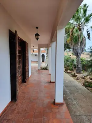 a walkway leading to the front door of a house at Quintinha das Lombas in Porto Santo