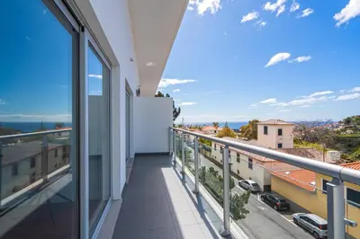 an external view of a building with stairs at Pátio da Achada View Apartment in Funchal