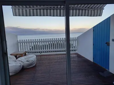 a balcony with a view of the ocean at CASA DO MAR in Jardim do Mar