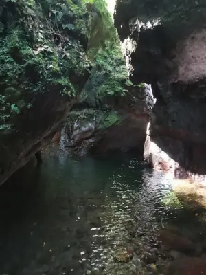 a pool of water next to some rocks at Cc39-Q6 in Funchal