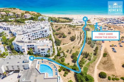 an aerial view of the resort and the beach at Casa da Praia - Lagos in Lagos