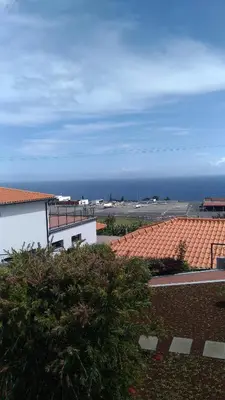 a view of the ocean from the roof of a building at Villas Madalena Chalets vista mar cWiFi in Santa Cruz