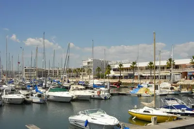 a bunch of boats docked in a harbor at Villa Daisy by Villa Plus in Lagos