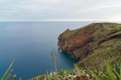a view of the ocean from a cliff at Vila da Falésia-With Pool and views in Caniço