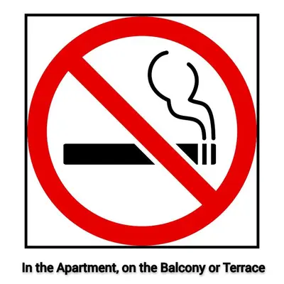 an illustration of a no smoking sign isolated on a white background at Machico Comfort in Machico