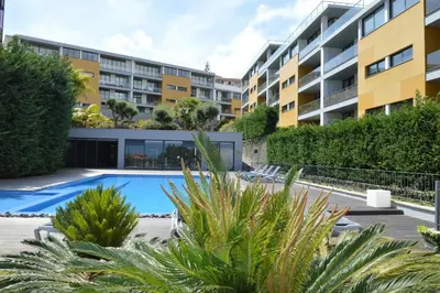 an image of an apartment complex with a swimming pool at Peaceful Apartment in Funchal
