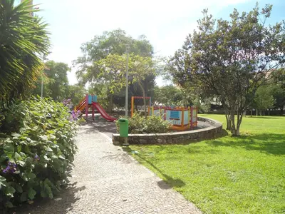 a park with a playground with a play equipment at Panoramic View Apartment in Funchal