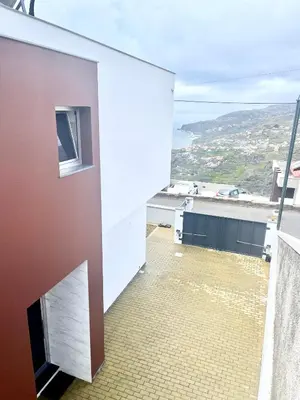 a view from the balcony of a house at Villa Cassolino in Ribeira Brava