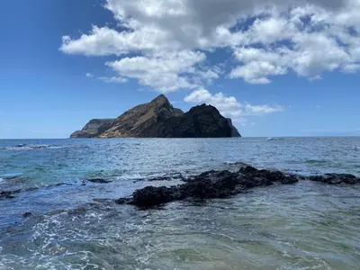 an island in the middle of the ocean at Cool Apartment in Porto Santo