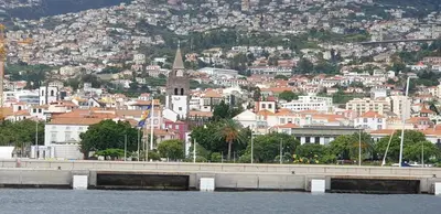 a view of a city from the water at Edificio Charles 101 in Funchal
