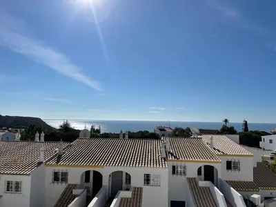 a view from the roof of a building at Superbe appartement vue sur mer à 180° Luz in Luz