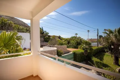 a view from the balcony of a house at Villa Carraig in Luz