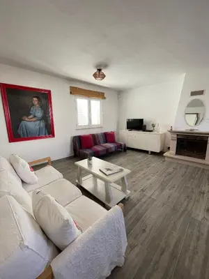 three pictures of a bedroom with two beds and a room at Casa La Isla in Sagres